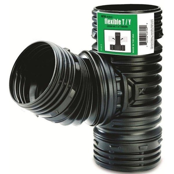 Fitting Drain, 4 in, Polypropylene, Black, 70 psi Pressure, Amerimax Home Products, Mfr#: ADP53702